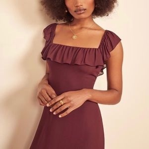 Reformation Colette Ruffle Dress